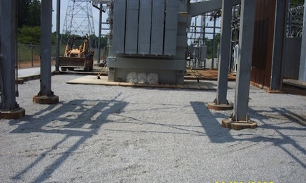 Restored Substation Following Treatment of Soils in and Beneath Grounding Grid with HC-2000