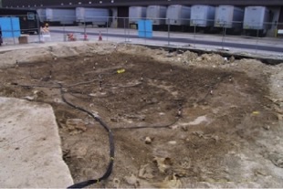 Biosparge Bioremediation in UST Tank Pit