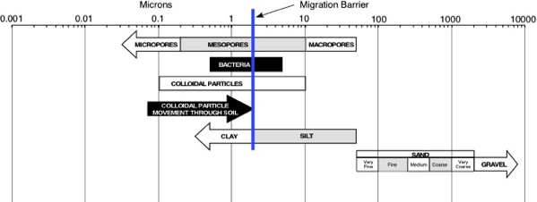 Relationship of Particle Size to Groundwater Transport