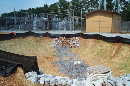 Substation Restored Detention Basin