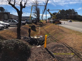 3 Transformers Landed in Drainage Ditch Releasing 
40 Gal of Transformer Oil