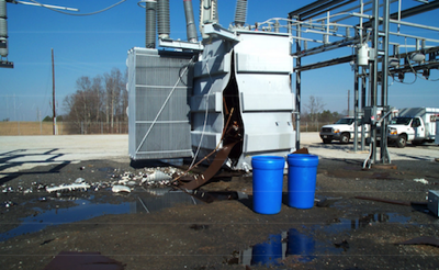 Transformer Explosion Closeup