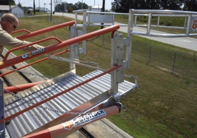 Hydraulically Operated Railcar Access Gantry