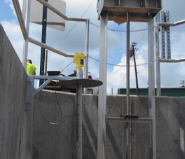 Hydrocarbon Sensor Installation in Weir Box