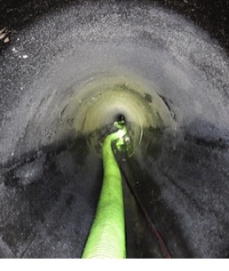 24' Pipe During Cleaning Operations