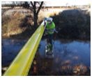 Split Casing Secondary Containment Installed over Stream Jacksonsville Florida