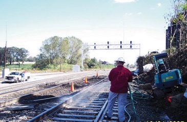 Bioremediation Waste Oil Railroad Tracks with HC-2000 Atlanta Georgia