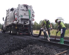 Vac Truck Coal Cleanup