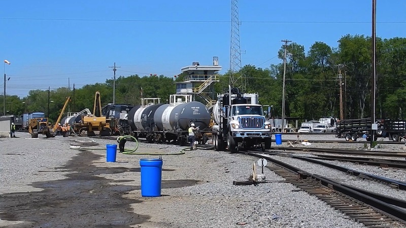 Train Derailment Spill Cleanup