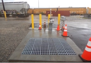 Inground Weir Structure with Automated Sluice Gate