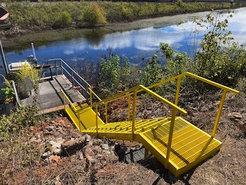 Access Steps to Stormwater Pond