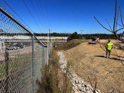 Riprap Restored Drainage Ditch