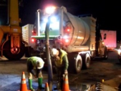 Fuel Extraction from Manhole at Intermodal Yard Atlanta Georgia