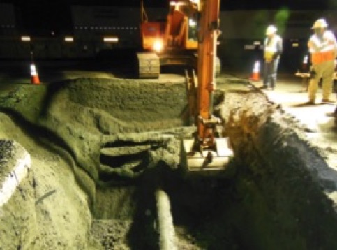 Leaking Pipeline Repair in Rail Yard