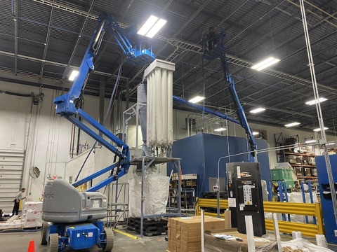 Combustible Dust Cleaning at Carpet Manufacutring Plant in Lawrenceville, Georgia