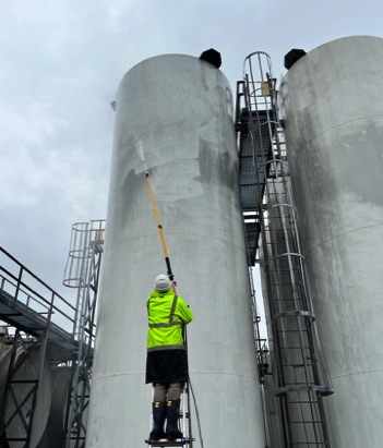 Tank Shell Cleaning at Chemical Bulk Storage Plan in Gwinnett County, Georgiat