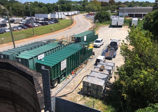 Remtech Mobile Wastewater Treatment Plant Mobilized During 10-Month period while Permanent Plant Constructed in Gainesville, Georgia