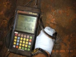 Metal Thickness Testing on Collapsed UST Atlanta Georgia