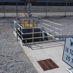 Weir Box with Automated Sluice Gate Installed Greenville South Carolina